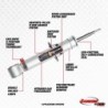 Rancho 0'' FrontShock Absorber for 2007-2010 Chevrolet Avalanche