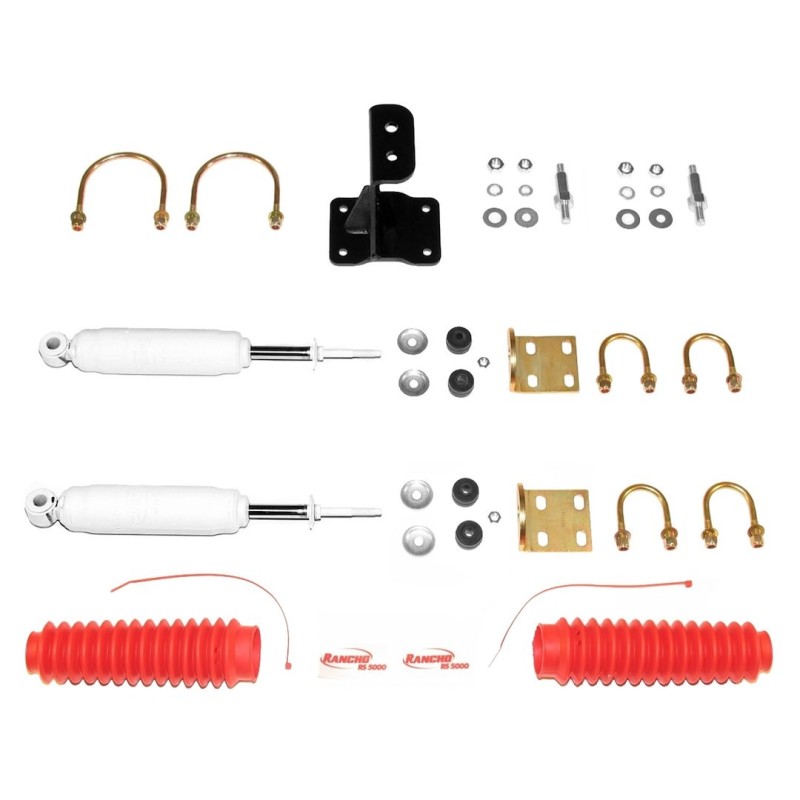 Rancho 0'' Steering Stabilizer for 2005-2022 Ford F-250 Super Duty 4WD