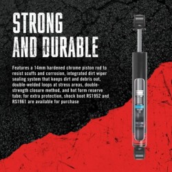 Rancho 0'' Steering Stabilizer for 1987-1995 Jeep Wrangler YJ