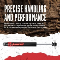 Rancho 0'' Steering Stabilizer for 1987-1995 Jeep Wrangler YJ