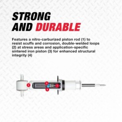 Rancho 0-2'' Front  Lift Shock Absorber for 2021-2022 Nissan Titan XD