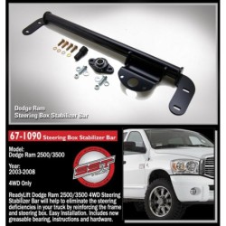 ReadyLift 0'' Steering Gear Box Brace for 2003-2008 Dodge Ram 2500 4WD