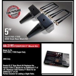 ReadyLift 0'' RearLeaf Spring Block Kit for 1999-2010 Ford F-250 Super Duty 4WD