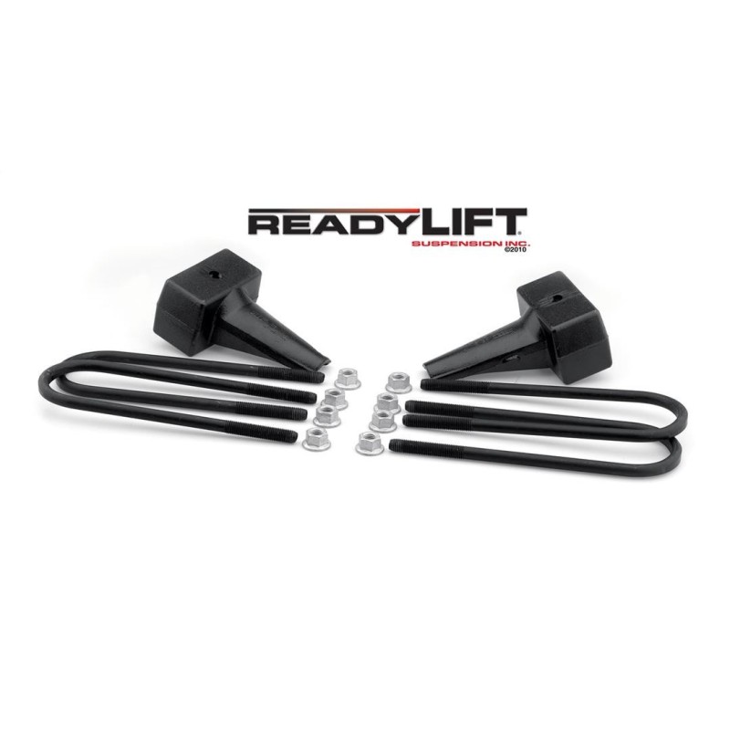 ReadyLift 0'' RearLeaf Spring Block Kit for 2005-2010 Ford F-250 Super Duty 4WD