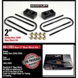 ReadyLift 0'' RearLeaf Spring Block Kit for 2011-2013 Ram 2500 2WD/4WD