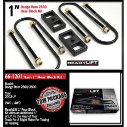ReadyLift 0'' RearLeaf Spring Block Kit for 2011-2013 Ram 3500 2WD/4WD
