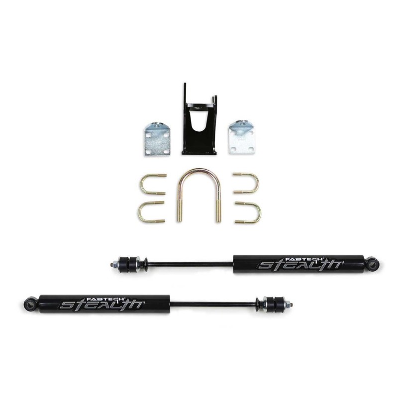 Fabtech 0'' Steering Stabilizer for 2005-2022 Ford F-350 Super Duty 2WD/4WD