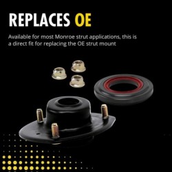 Monroe 0'' RearStrut Mount for 2004-2013 Mazda 3